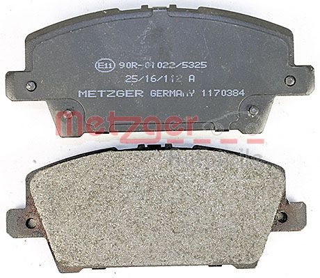 METZGER 1170384 Bremsbelagsatz, Scheibenbremse